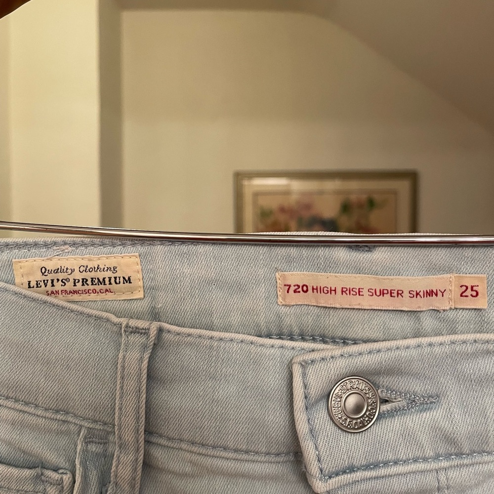 Levi’s high rise super skinny jeans